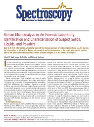 Raman Microanalysis in the Forensic Laboratory - Thermo Scientific ...