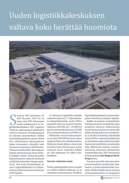 Kuljetus & Logistiikka 6 / 2018