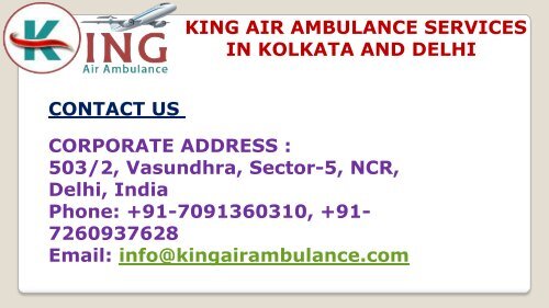 Take Cardinal Shifting by King Air Ambulance Services in Kolkata and Delhi