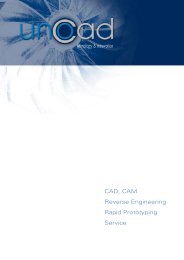 CAD, CAM Reverse Engineering Rapid Prototyping ... - Unocad S.r.l.