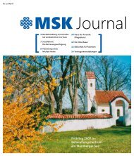 MSKjournal_Mai07.pdf - Marianne Strauss Klinik