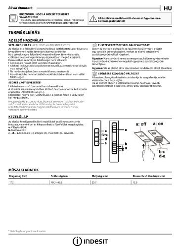 KitchenAid I CT 64LSS - I CT 64LSS HU (F155671) Setup and user guide