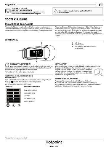 KitchenAid B 20 A1 DV E/HA - B 20 A1 DV E/HA ET (F093794) Setup and user guide