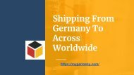 Shipping From Germany To Across Worldwide