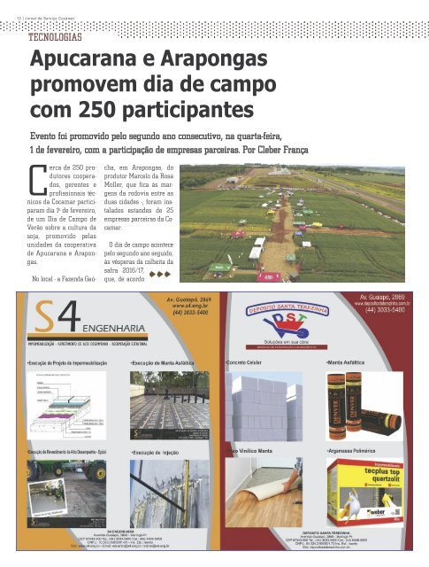Jornal Cocamar Fevereiro 2017