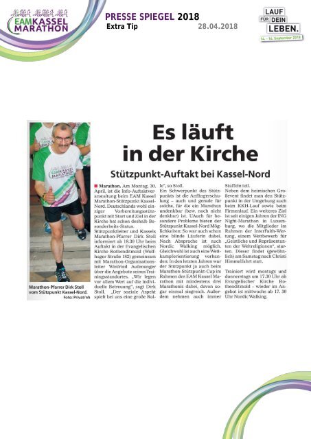 Pressespiegel EAM Kassel Marathon 2018