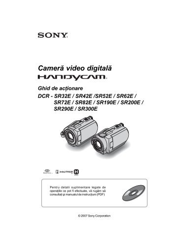 Sony DCR-SR290E - DCR-SR290E Guide de mise en route Roumain