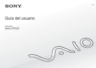 Sony VPCZ23K9E - VPCZ23K9E Istruzioni per l'uso Spagnolo