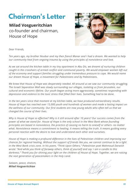 House of Hope Annual Report 2018