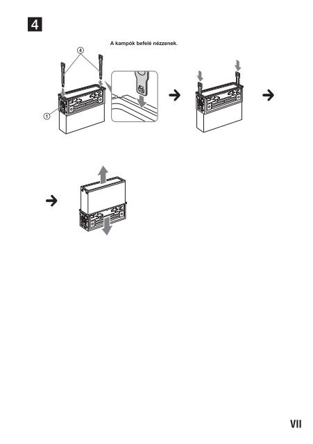 Sony CDX-GT550UI - CDX-GT550UI Consignes d&rsquo;utilisation Hongrois