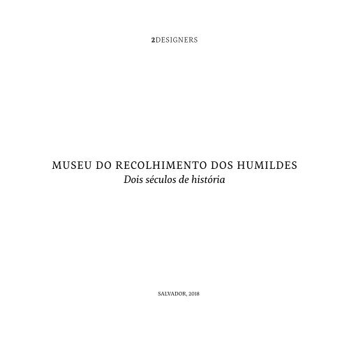 MUSEU DO RECOLHIMENTO DOS HUMILDES