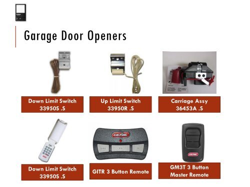 GARAGE DOOR OPENERS
