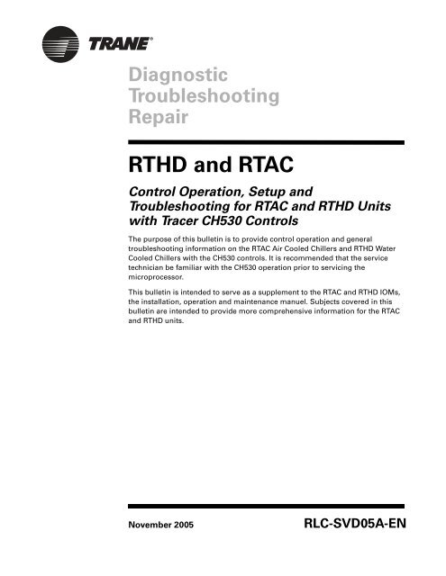 Trane Rtac Chiller Wiring Diagram - Wiring Diagram