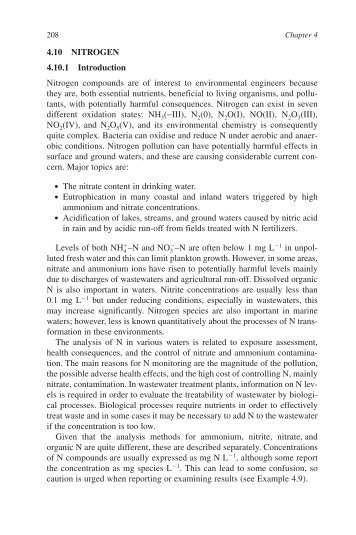 Chapter 4 NITROGEN Practical Environmental Analysis, 2nd Edition - M. Radojevic, V. Bashkin (Vietsub)