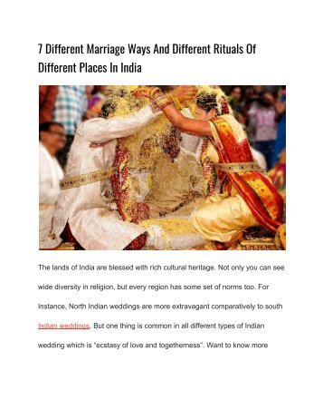 7 Different Marriage Ways And Different Rituals Of Different Places In India (1)