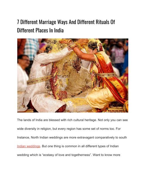 7 Different Marriage Ways And Different Rituals Of Different Places In India (1)