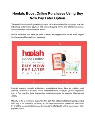 Hoolah_ Boost Online Purchases Using Buy Now Pay Later Option