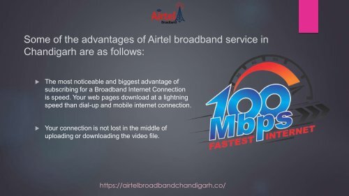 Airtel broadband Connection in chandigarh