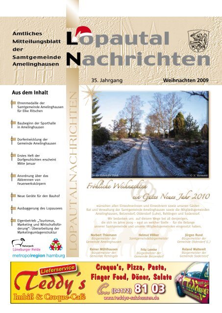 Lopautal Nachrichten 01/2010 - Amelinghausen