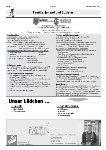 Lopautal Nachrichten 01/2010 - Amelinghausen