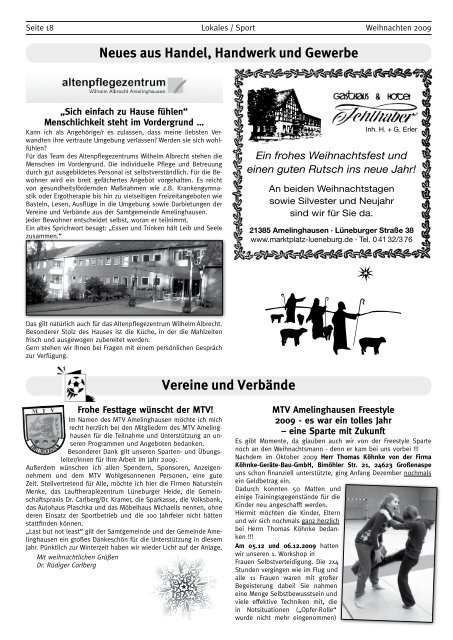 Lopautal Nachrichten 01/2010 - Amelinghausen