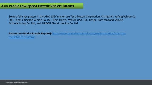 Asia-Pacific Low-Speed Electric Vehicle Market: Growth and Demand Forecast, 2017–2025