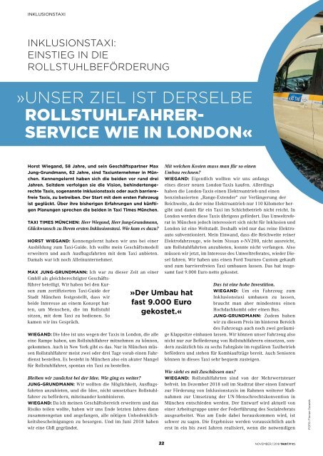 Taxi Times München -  November 2018