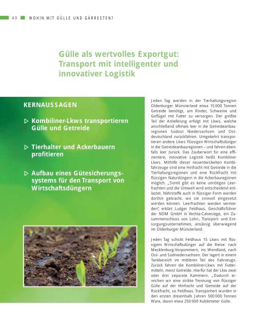 agrivizion - Dokumentation zur Dialogreihe - Agrar- und Ernährungsforum Oldenburger Münsterland e. V.