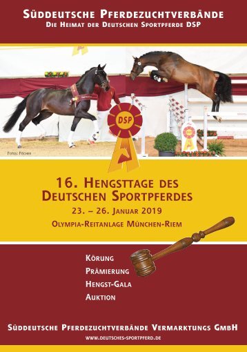 Hengsttage des Deutschen Sportpferdes - Körkatalog 2019
