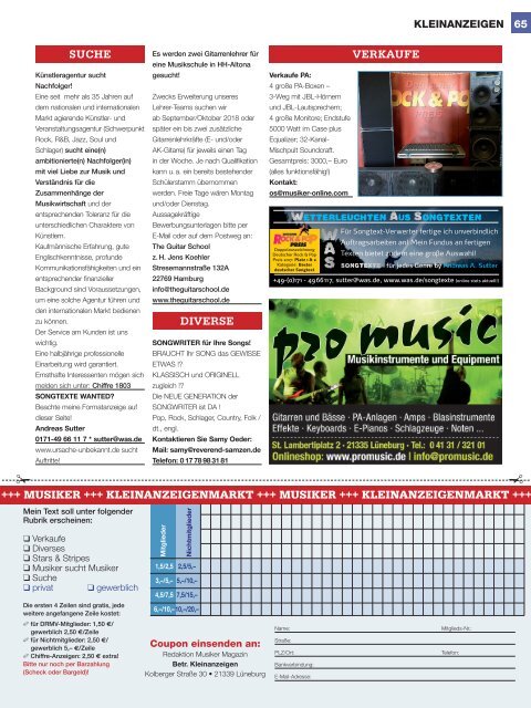 Musiker Magazin 3/2018