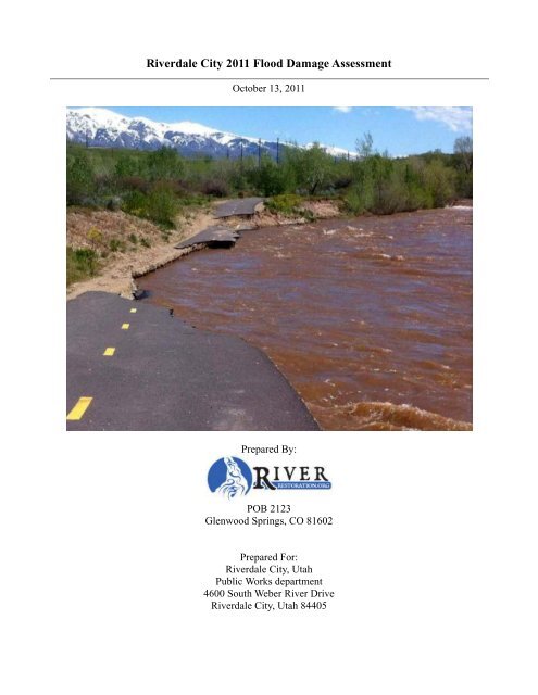 Weber River Flood Damage Assessment - Riverdale City