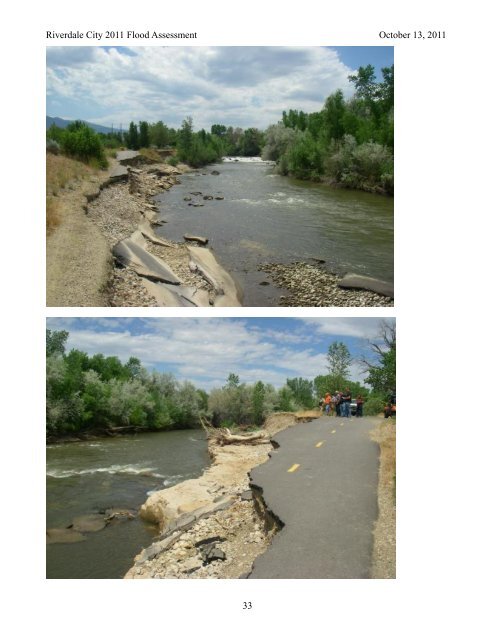 Weber River Flood Damage Assessment - Riverdale City