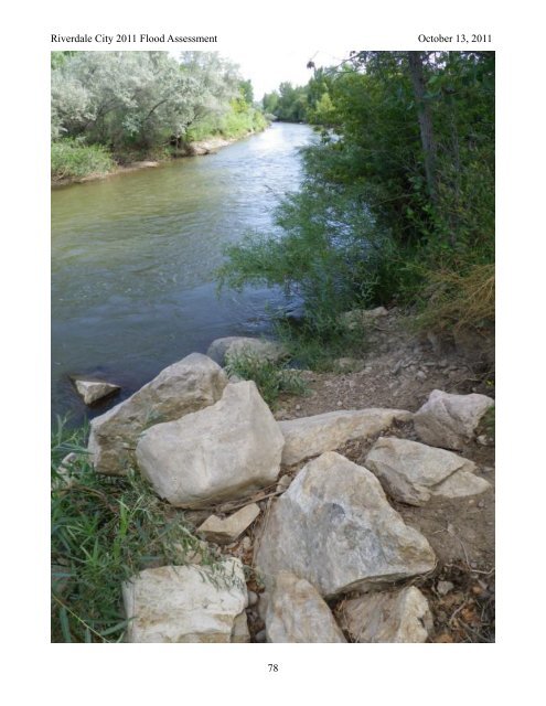 Weber River Flood Damage Assessment - Riverdale City