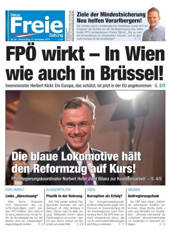 FPÖ wirkt – In Wien wie auch in Brüssel!-2018