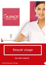 Tarifs soins visage au 01_11_17