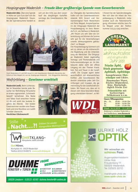 WDL-aktuell Dezember 2018