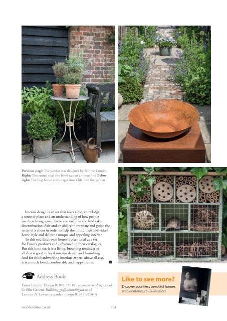 Wealden Times | WT203 | January 2019 | Interiors supplement inside