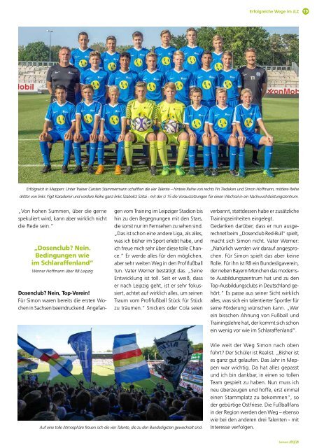 Talent - Das Magazin über das Jugendleistungszentrum Emsland - Saison 2019/2020 - kuw.de