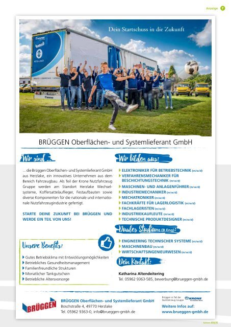 Talent - Das Magazin über das Jugendleistungszentrum Emsland - Saison 2019/2020 - kuw.de