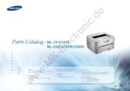 Parts Catalog - ML-2580N Samsung Electronics ... - MK Electronic