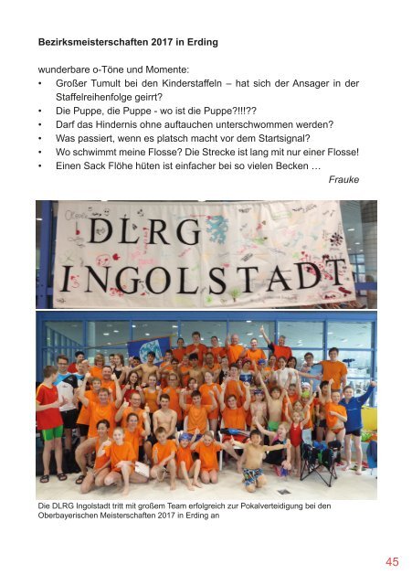 Festschrift DLRG Ingolstadt 2007-2017