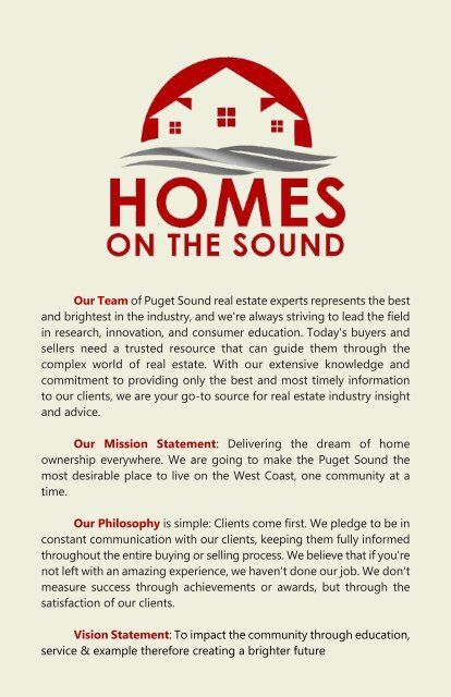 Homes on the Sound - Home Resource Guide
