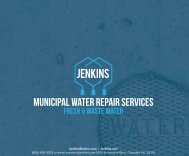 Jenkins Municipal Water Services Data Sheet