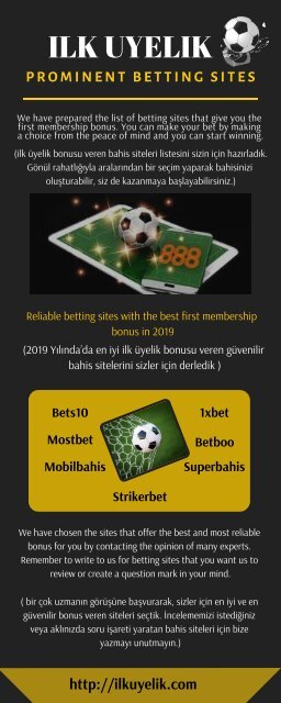 Looking for the First Membership Bonus Betting sites? Have a Look