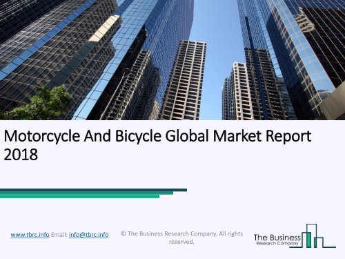 Motorcycle And Bicycle Global Market Report