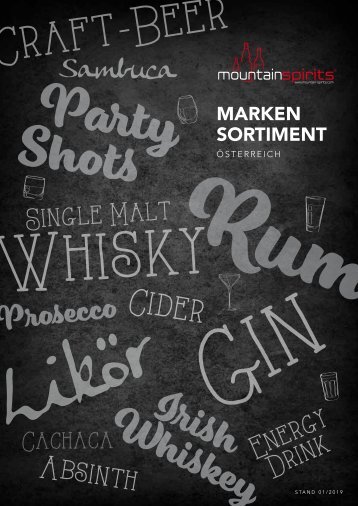 Mountain Spirits - Katalog 2019