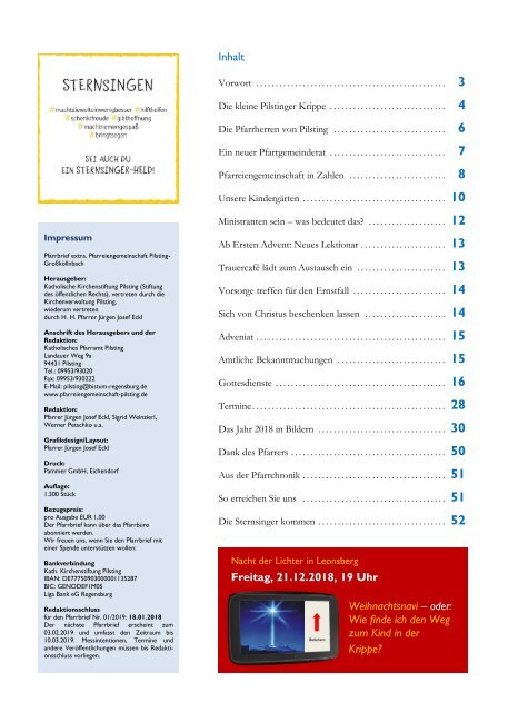 Pfarrbrief 10-2018 Weihnachtspfarrbrief