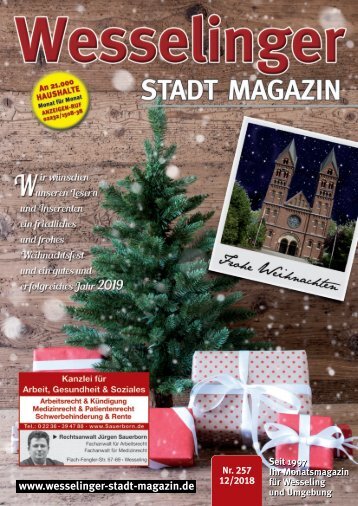 Wesselinger Stadt Magazin Dezember 2018