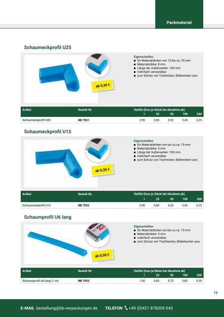 BB-Verpackungen Katalog 2019