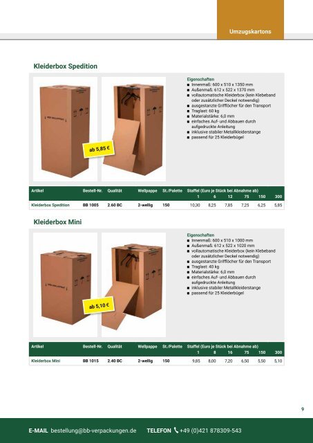 BB-Verpackungen Katalog 2019